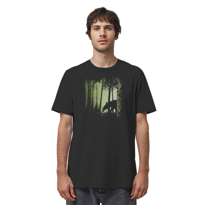 Lässiger Tapir im Zwielicht Wald - Organic Shirt