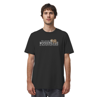 Kawaii Faultier Wochenende - Organic Shirt