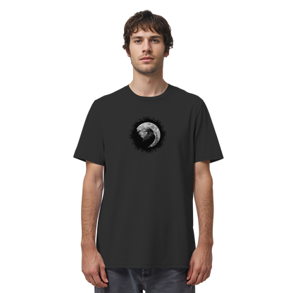 Schwarzer Rabe bei Vollmond  - Organic Shirt