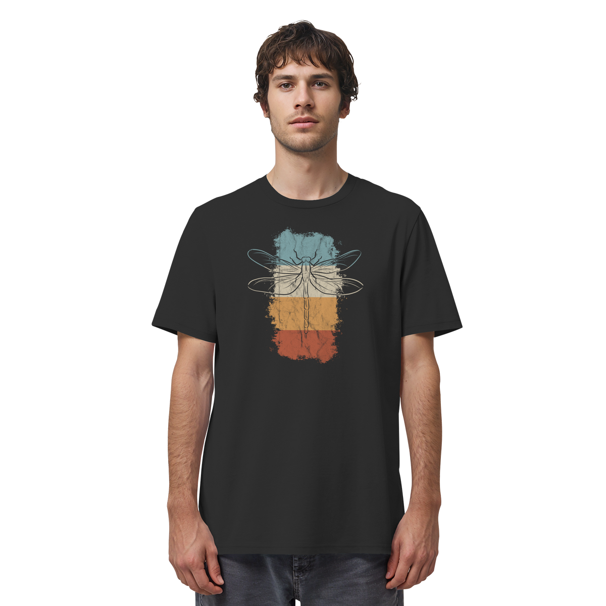 Retro Kunst Libelle | Vintage Dragonfly - Organic Shirt