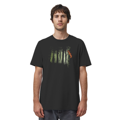 Eichhörnchen im Zwielicht-Wald - Organic Shirt