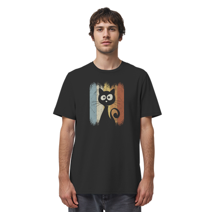 Retro Katze Silhouette - Organic Shirt
