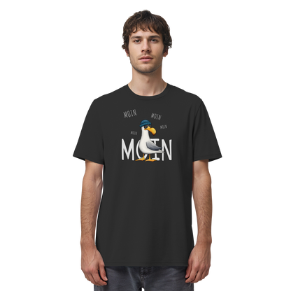 Moin Moin Lässige Hipster Möwe  - Organic Shirt