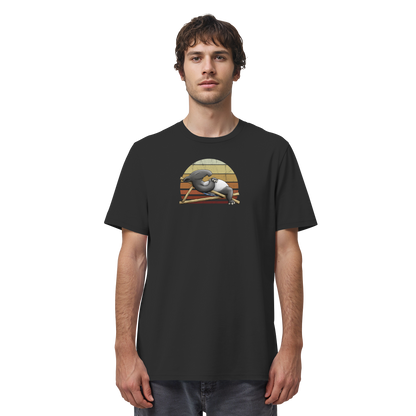 Lässiger Retro Sundown Tapir - Organic Shirt