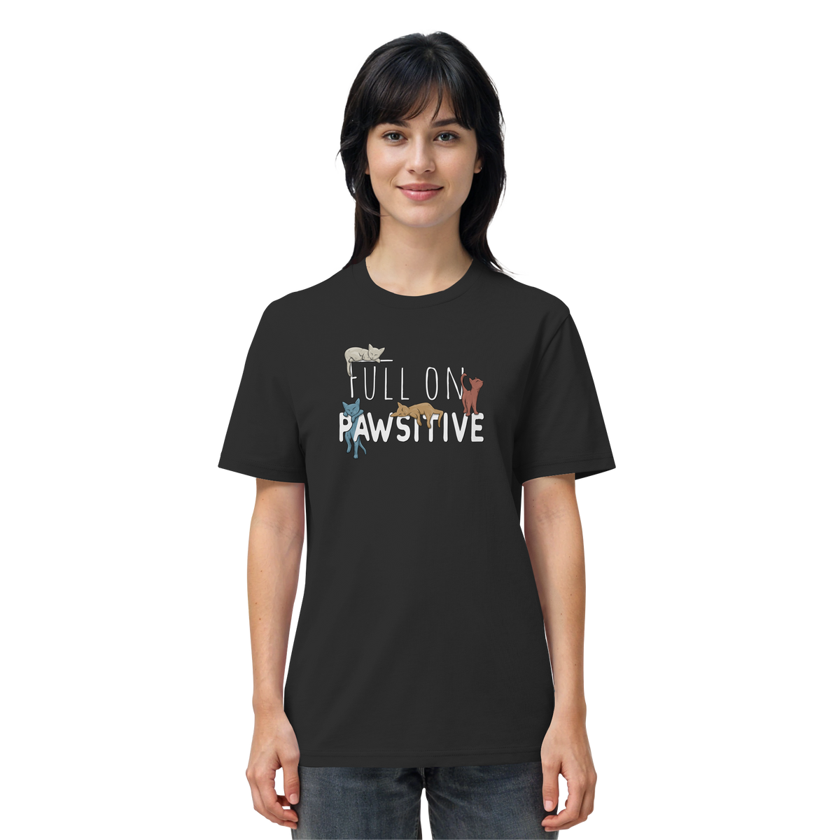 Full On Pawsitive! Gechillte Katzen - Organic Shirt