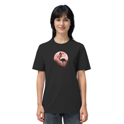 Rosa Vollmond Flamingo - Organic Shirt