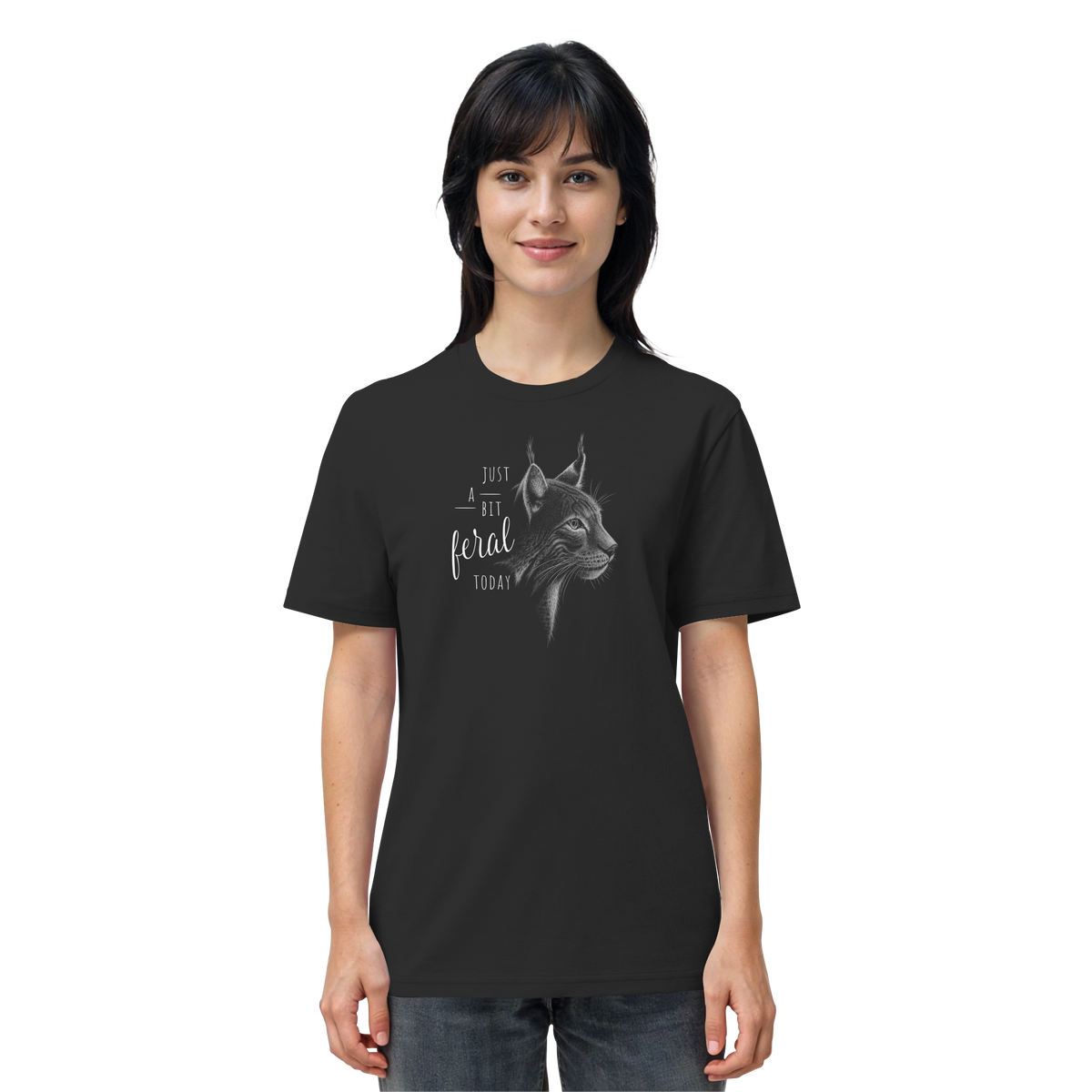 Just A Bit Feral Today! Wildkatze - Organic Shirt