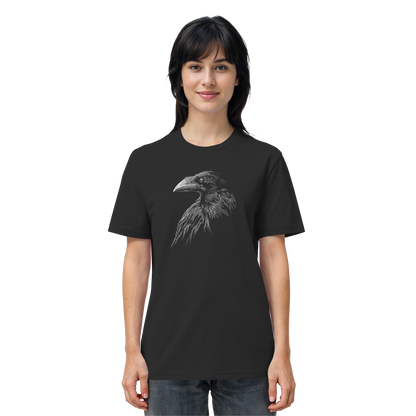 Kritzelkunst Rabe Krähe - Organic Shirt