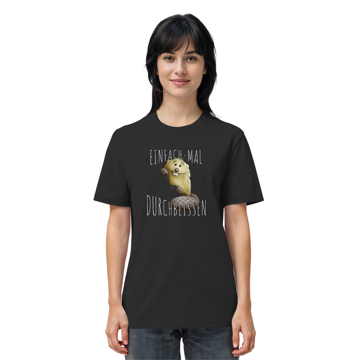 Einfach mal Durchbeissen Biber - Organic Shirt