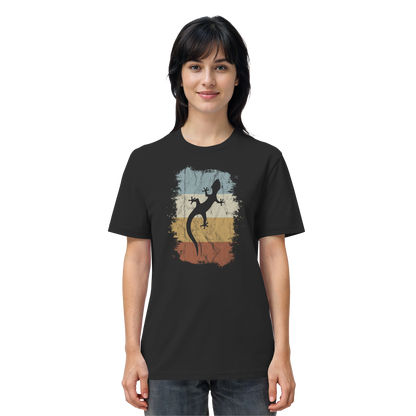 Retro Gecko Salamander Silhouette - Organic Shirt