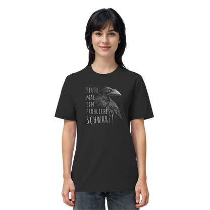 fröhlicher schwarzer Rabe - Organic Shirt