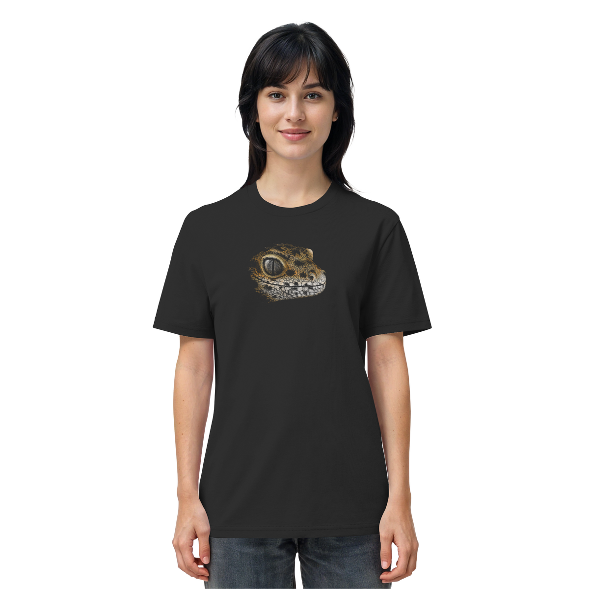 Leopard Gecko Skizze Kritzelkunst - Organic Shirt