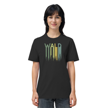 Wald Retro Forst Schriftzug - Organic Shirt
