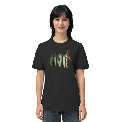 Eichhörnchen im Zwielicht-Wald - Organic Shirt