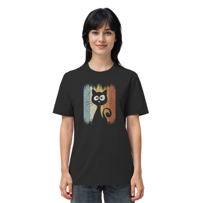 Retro Katze Silhouette - Organic Shirt