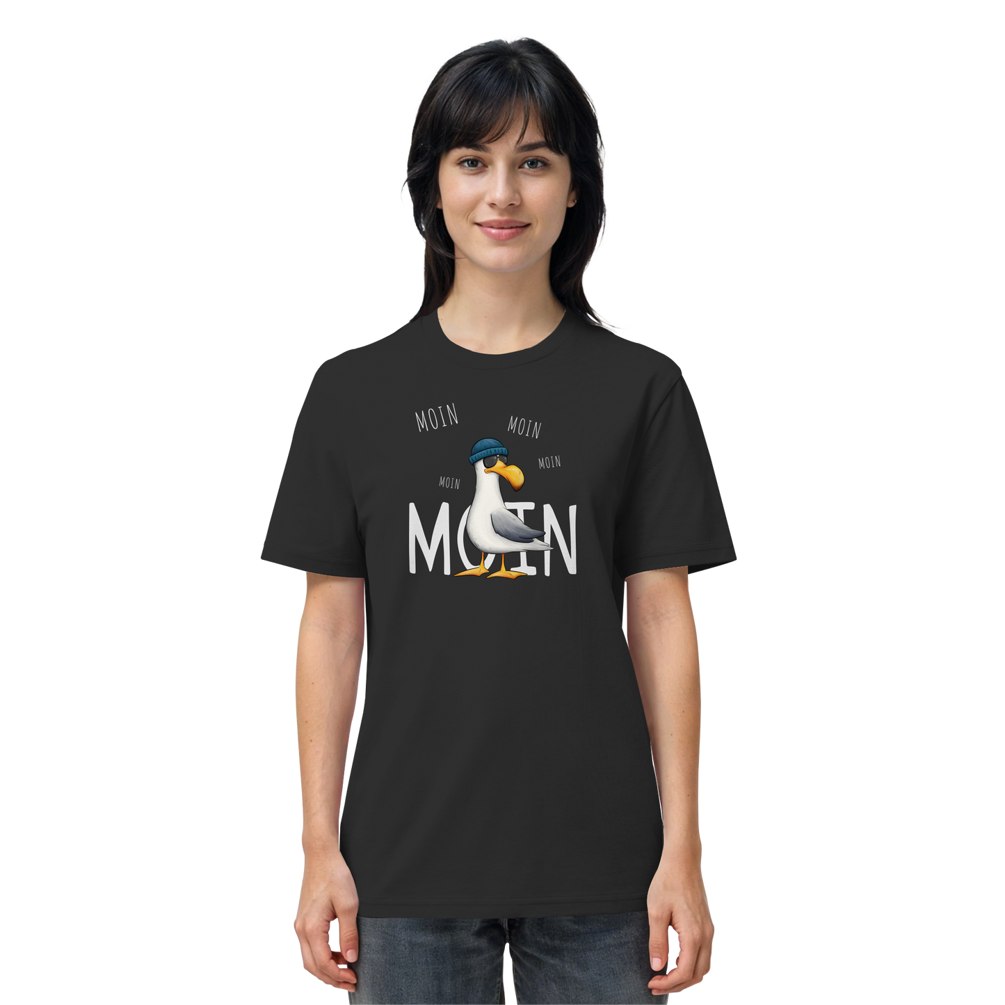 Moin Moin Lässige Hipster Möwe  - Organic Shirt