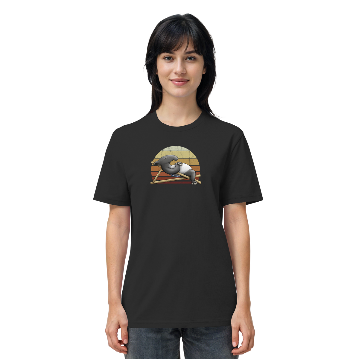 Lässiger Retro Sundown Tapir - Organic Shirt