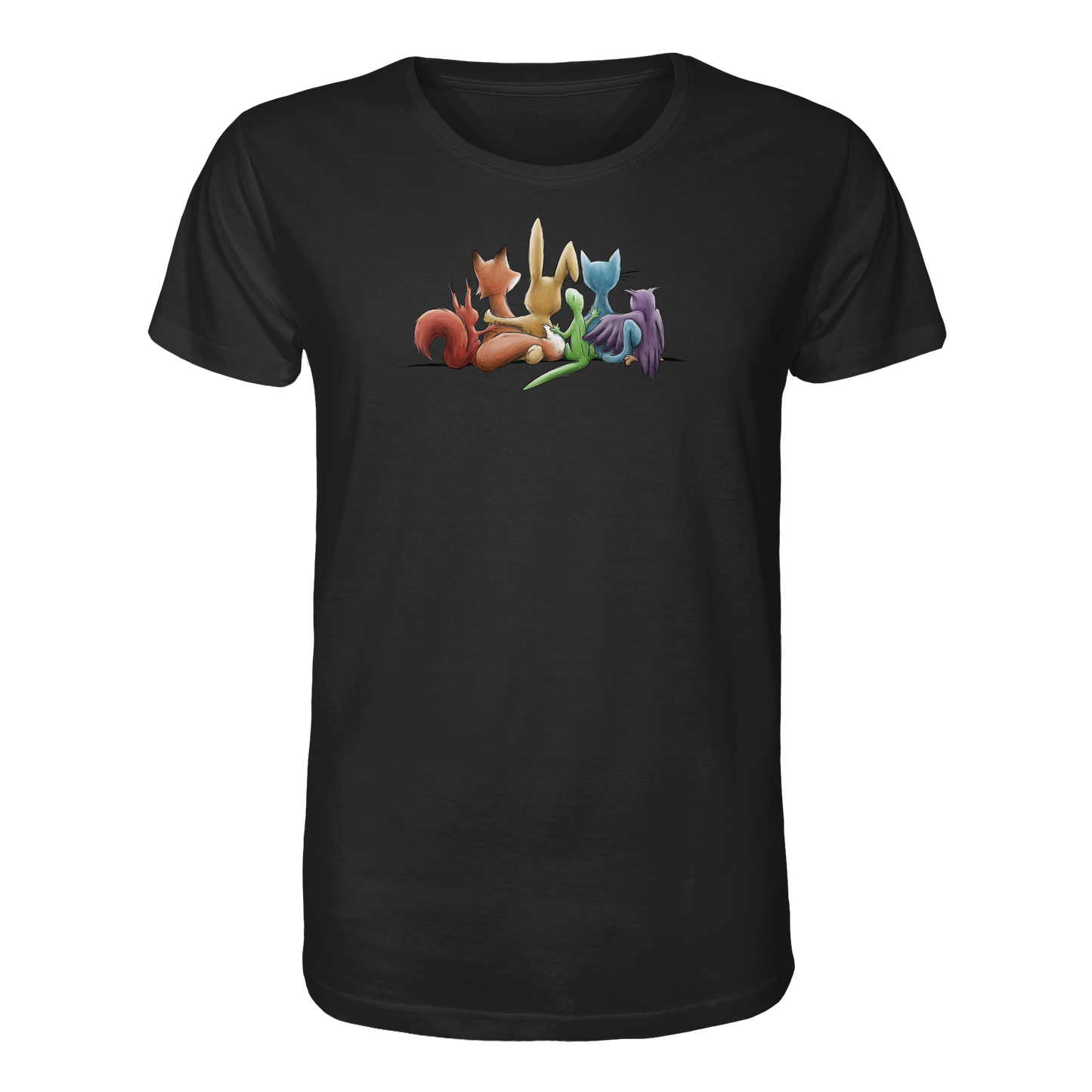 Regenbogen Tiere für Freundschaft, Toleranz und Vielfalt - Organic Shirt