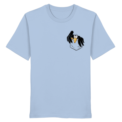 Kleiner Rabe | schwarze Krähe In Tasche - Organic Shirt