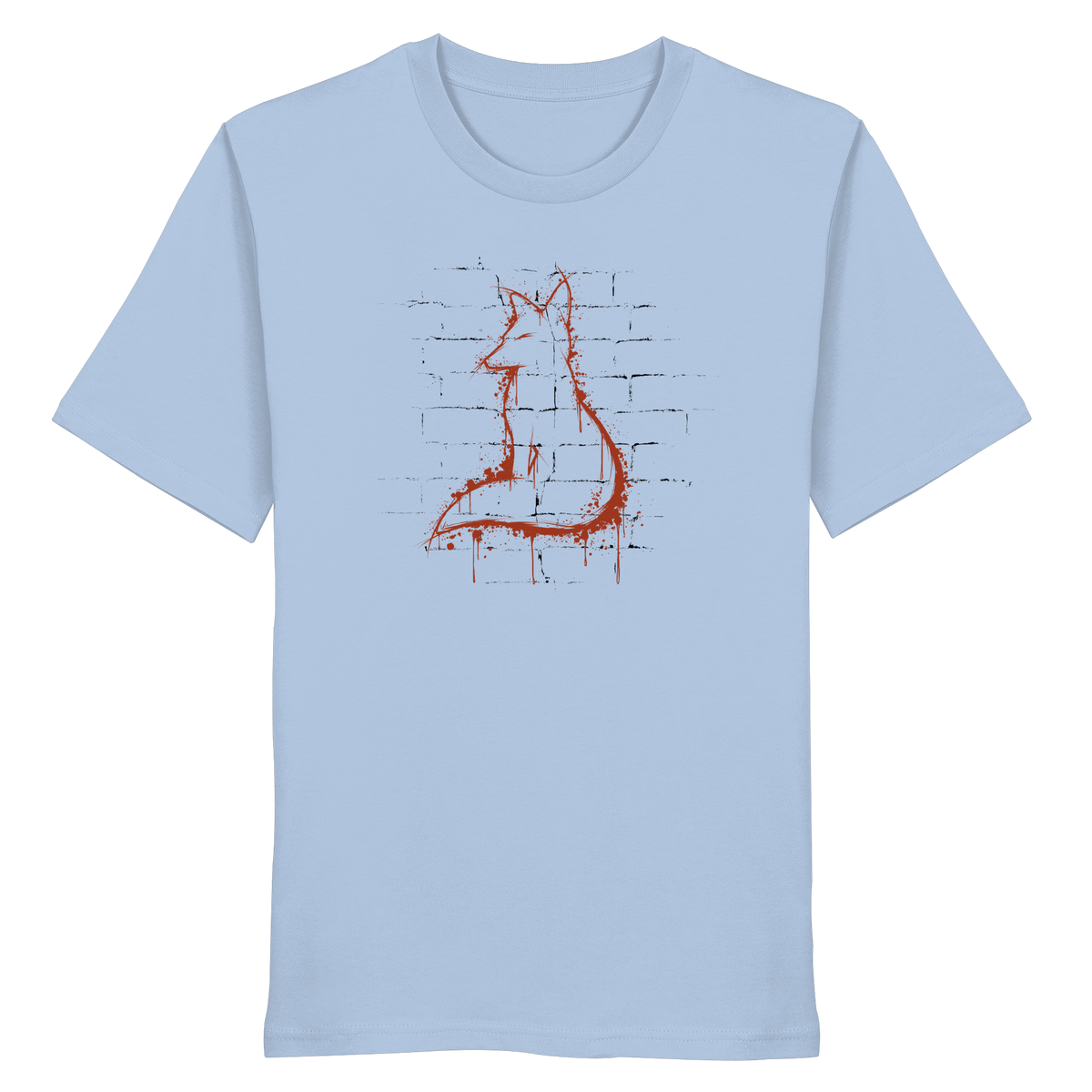 Street Art Fuchs Silhouette - Organic Shirt