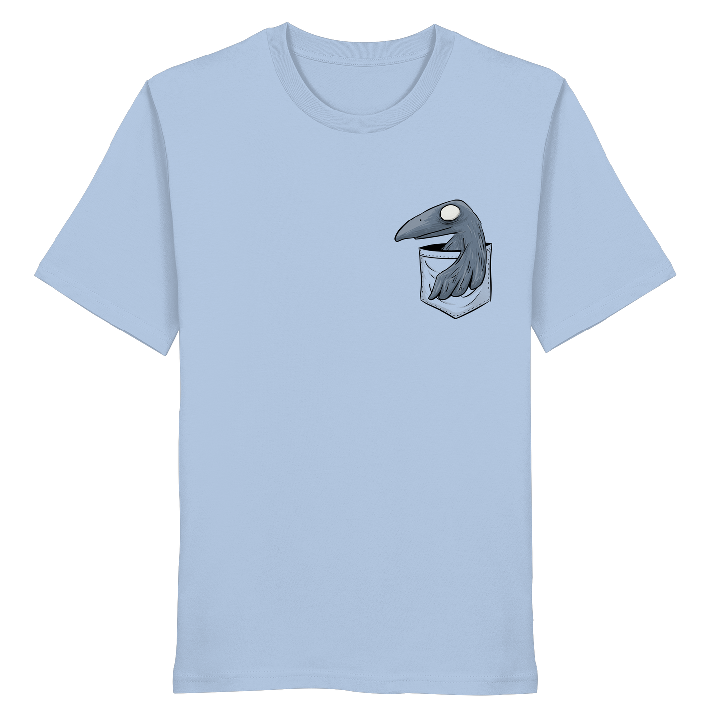 Grufti Rabe Krähe in der Tasche - Organic Shirt