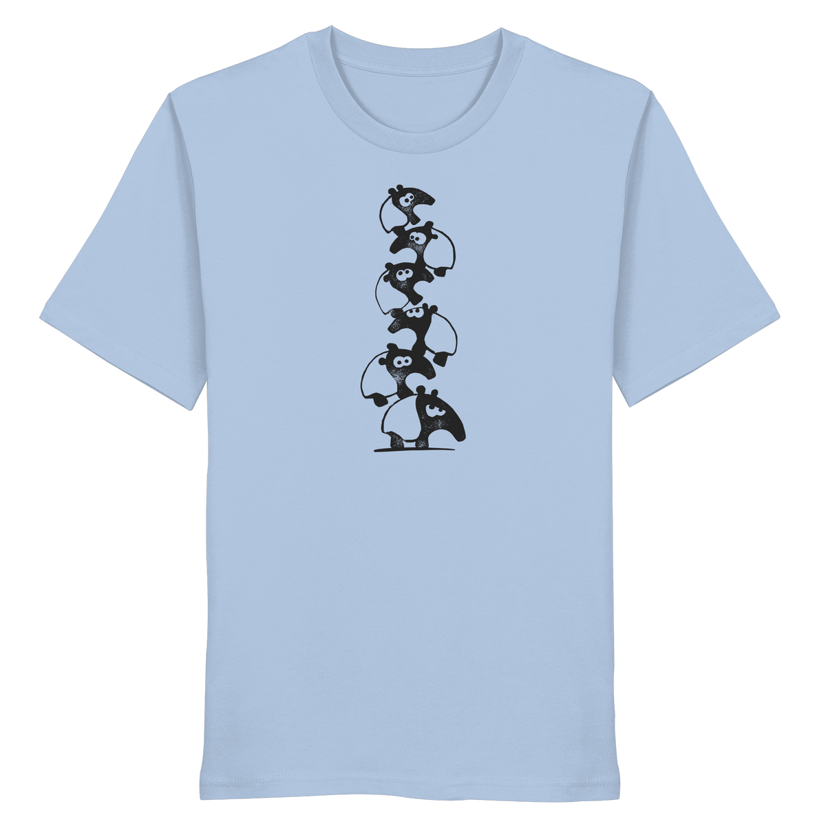 Lustiger Haufen aus Schabracken-Tapiren - Organic Shirt