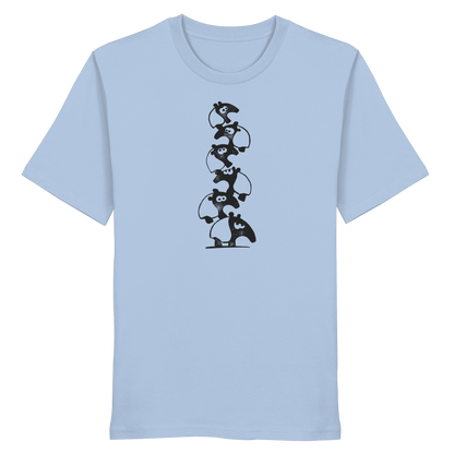 Lustiger Haufen aus Schabracken-Tapiren - Organic Shirt