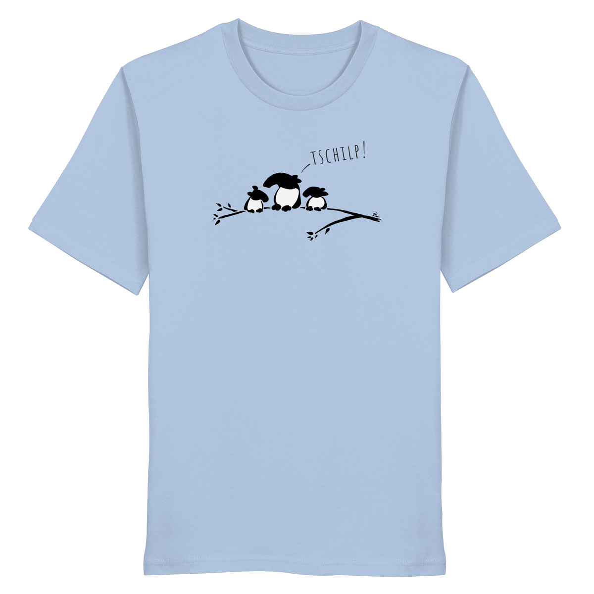 Drei kleine Tapir-Vögel - Organic Shirt