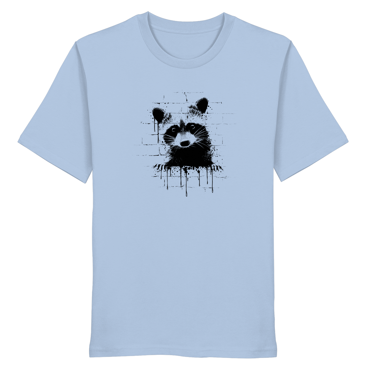 Funky Street Art Waschbär - Organic Shirt