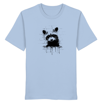 Funky Street Art Waschbär - Organic Shirt