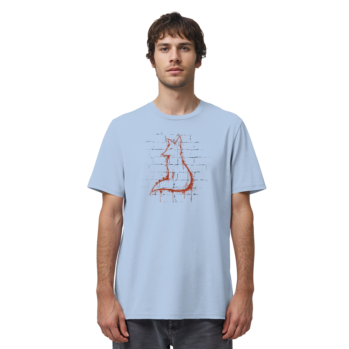 Street Art Fuchs Silhouette - Organic Shirt