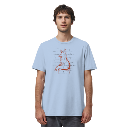 Street Art Fuchs Silhouette - Organic Shirt
