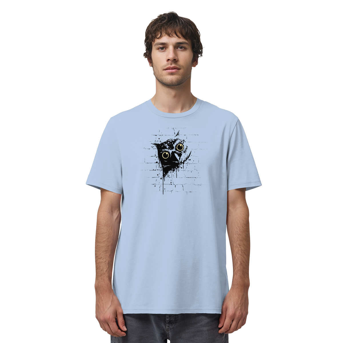 Lässige Street Art Eule - Organic Shirt