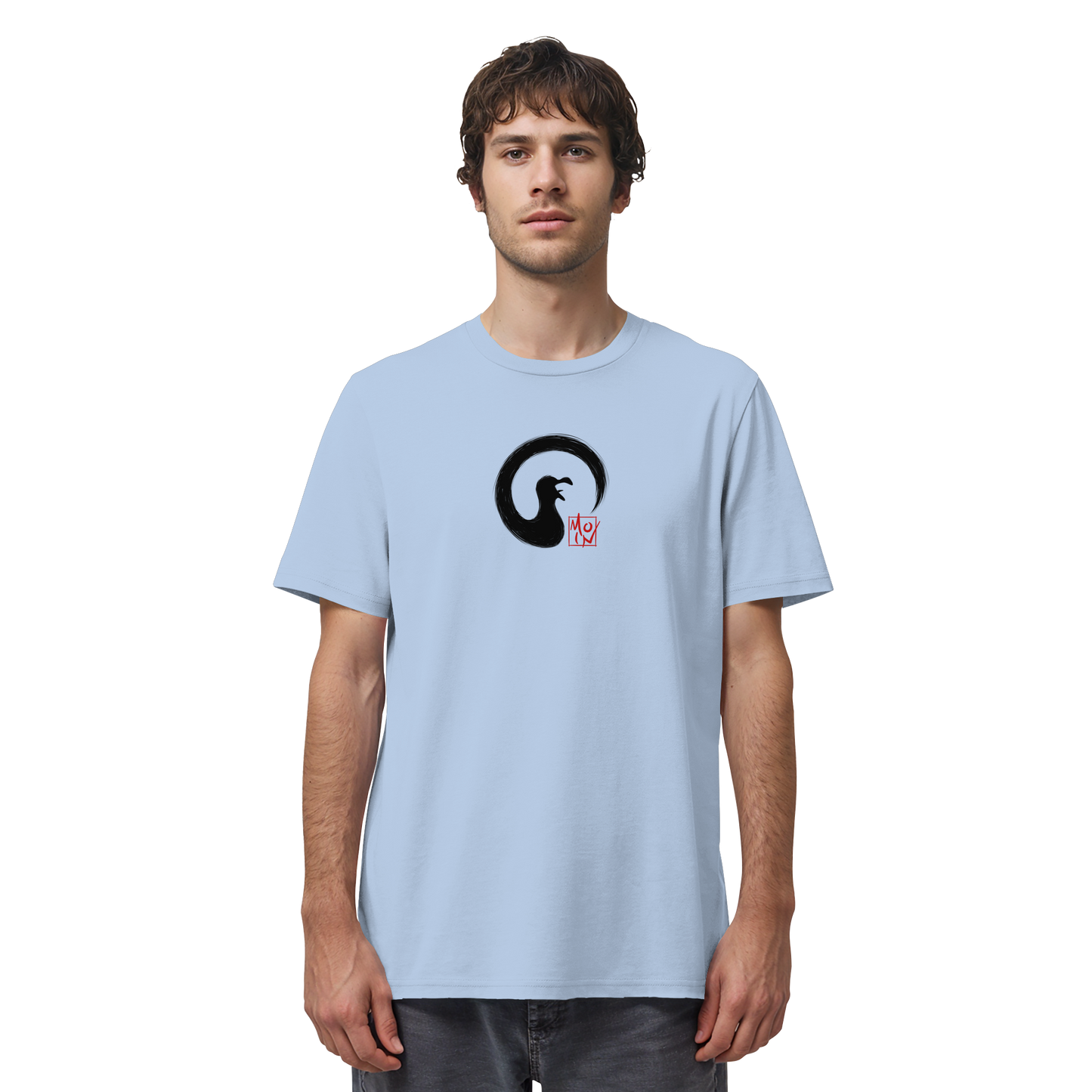 Moin kreischende japanische Enso Möwe - Organic Shirt