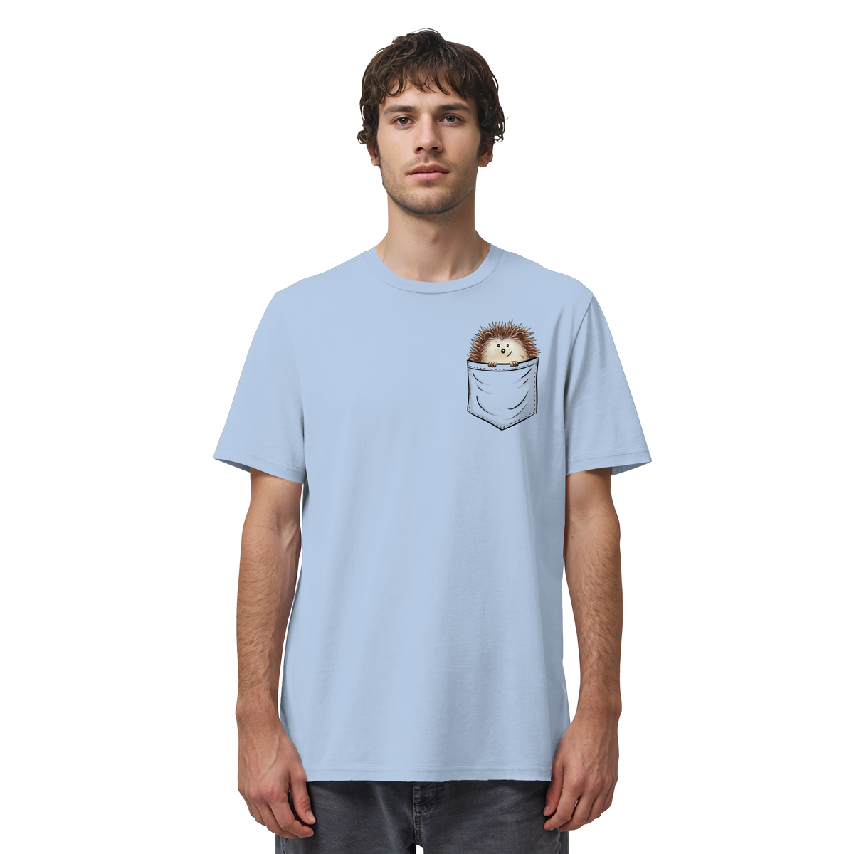 Lustiger Igel in Deiner Brust-Tasche - Organic Shirt