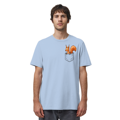 Lässiges Eichhörnchen In Tasche - Organic Shirt