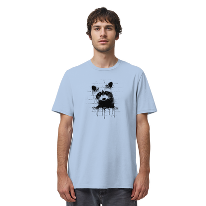 Funky Street Art Waschbär - Organic Shirt