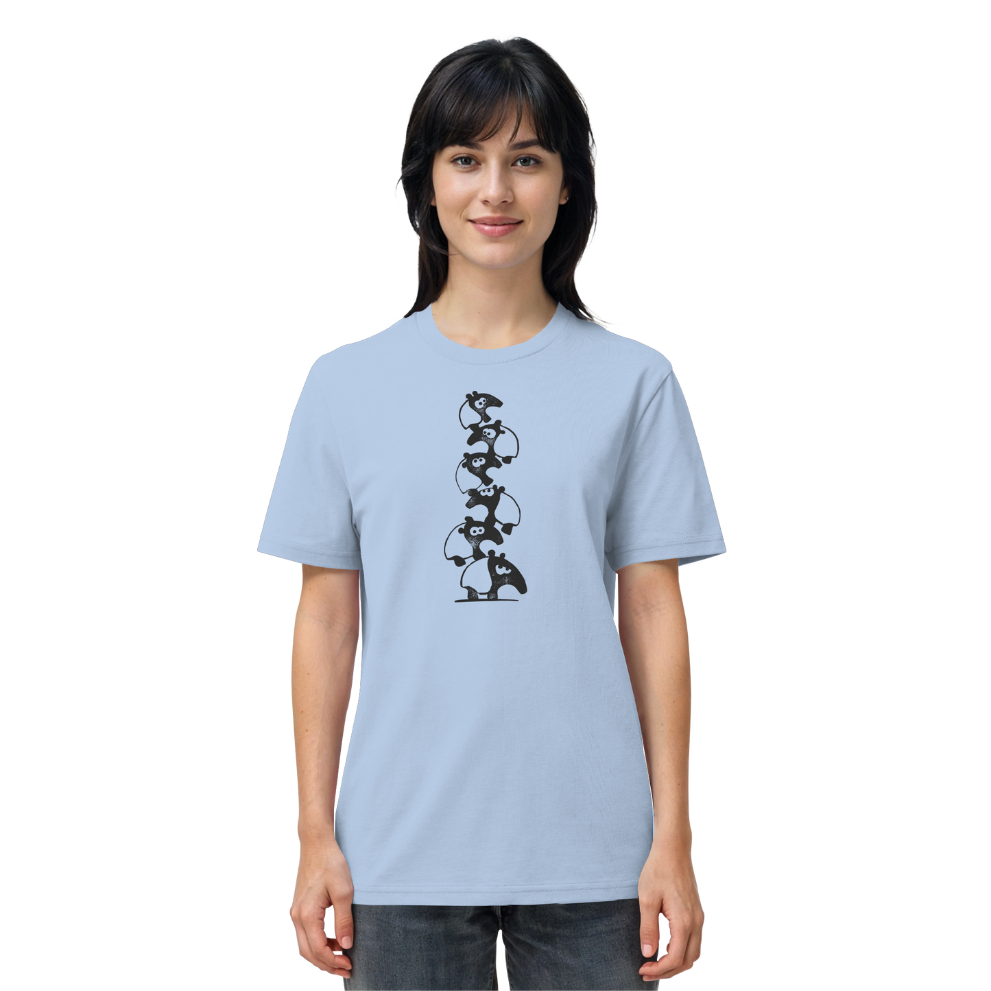 Lustiger Haufen aus Schabracken-Tapiren - Organic Shirt