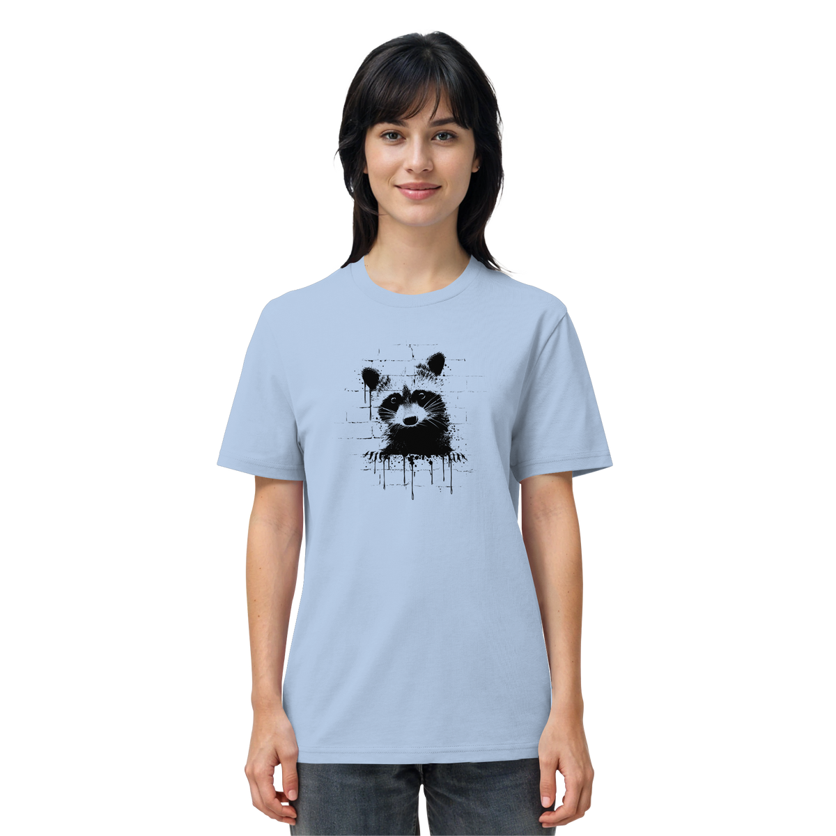 Funky Street Art Waschbär - Organic Shirt