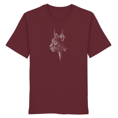 Luchs Kritzelkunst Wildkatze Illustration - Organic Shirt
