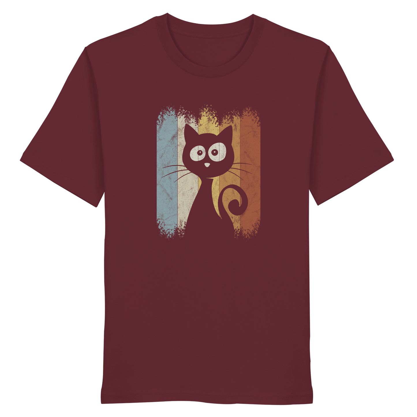 Retro Katze Silhouette - Organic Shirt