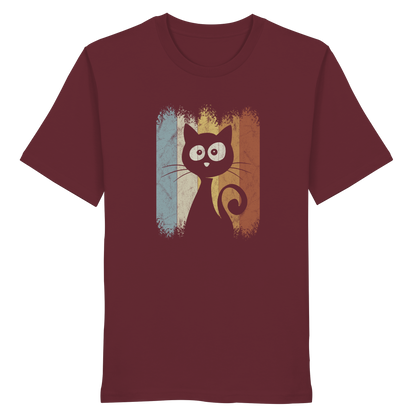 Retro Katze Silhouette - Organic Shirt