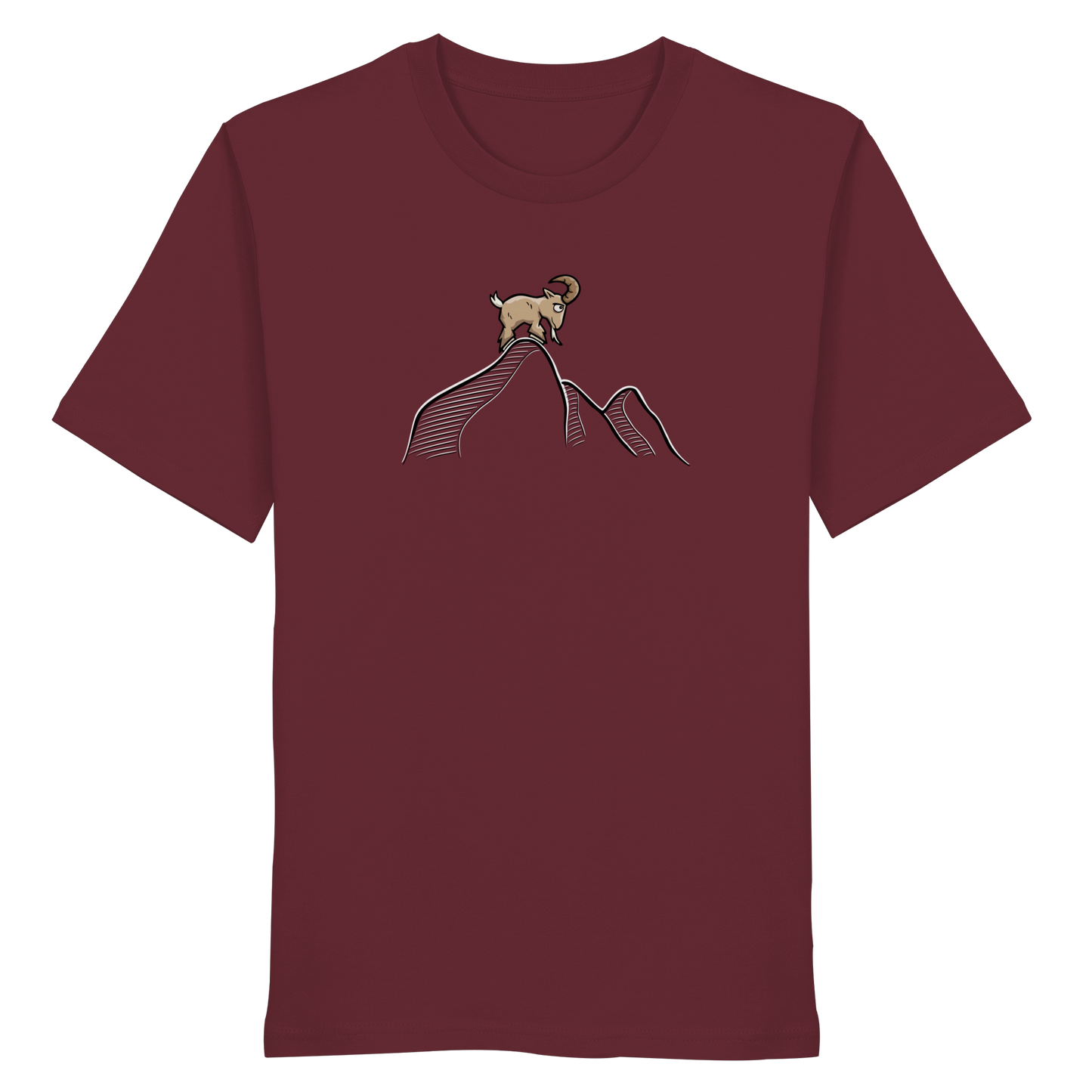 Ziegenbock in den Bergen - Organic Shirt