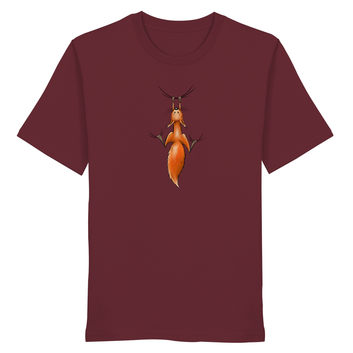 Rotes Eichhörnchen hängt ab - Organic Shirt