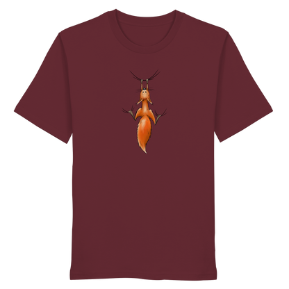 Rotes Eichhörnchen hängt ab - Organic Shirt