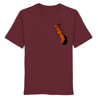 Süßes Eichhörnchen klettert - Organic Shirt