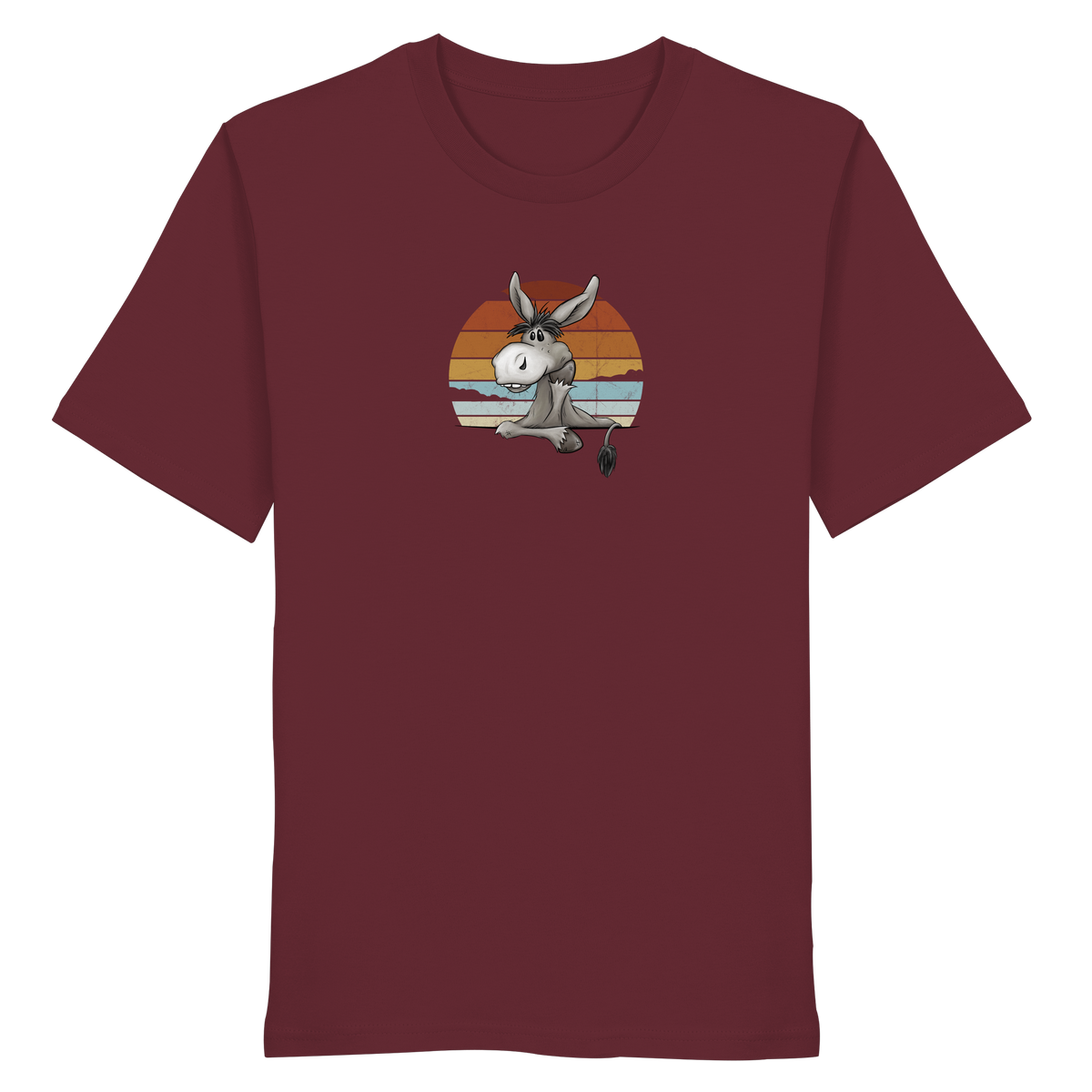 Lässiges Maultier Retro Esel - Organic Shirt