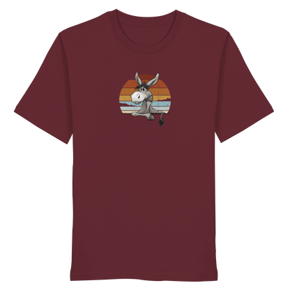 Lässiges Maultier Retro Esel - Organic Shirt