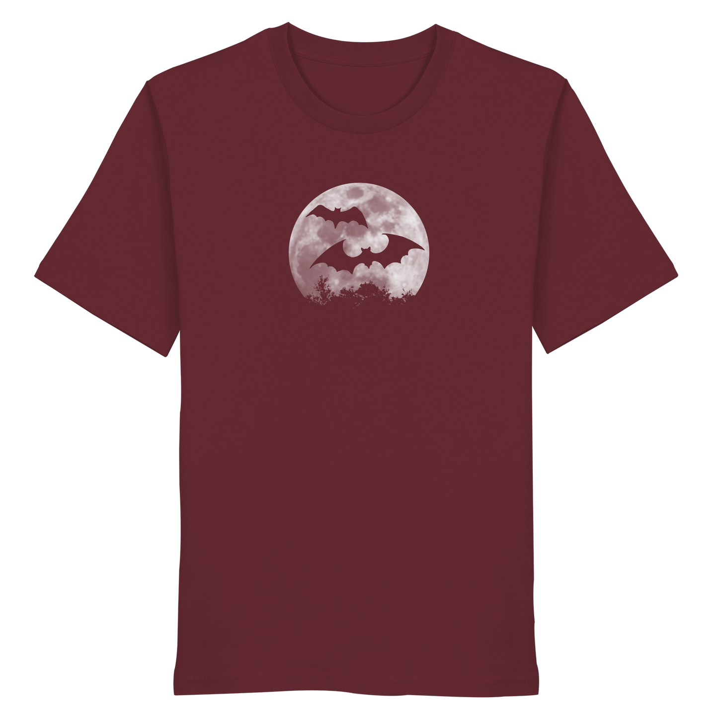Fledermaus Silhouetten bei Vollmond - Organic Shirt