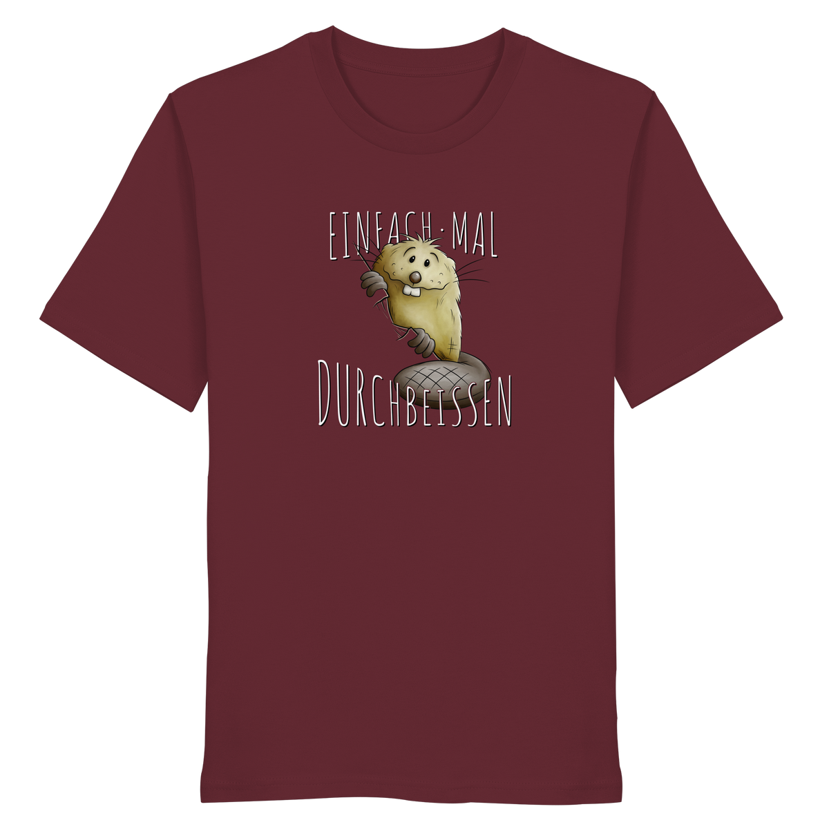 Einfach mal Durchbeissen Biber - Organic Shirt